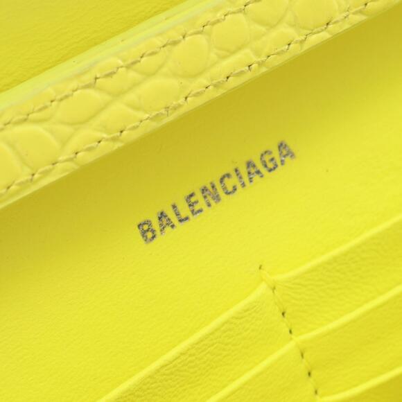Balenciaga Hourglass Shoulder Bag, Leather, Women's, Yellow, 656050 - Picture 4 of 10
